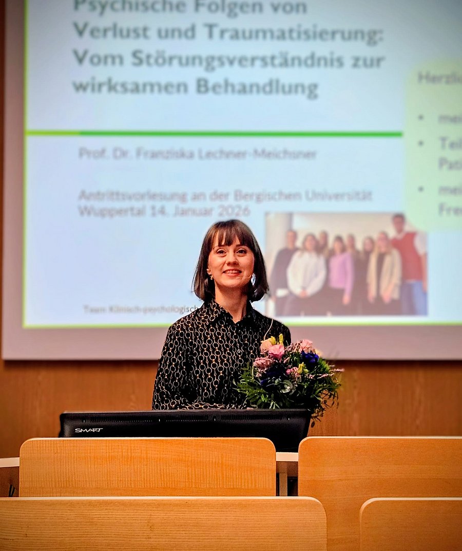 Prof. Dr. Lechner-Meichsner hält ihre Antrittsvorlesung.