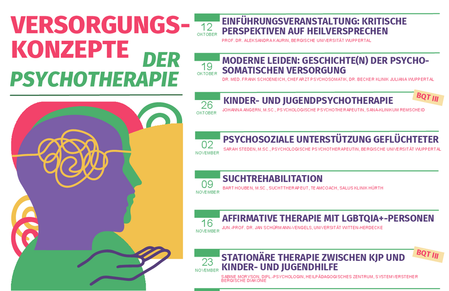Das Poster enthält eine Übersicht über alle Themen und Termine der Ringvorlesung im Wintersemester 2026/2027. Die Ringvorlesung findet immer Montags um 16:15 Uhr in der Rathausgalerie statt. Oben Links ist noch ein dekoratives Bild, welches einen menschlichen Kopf zeigt