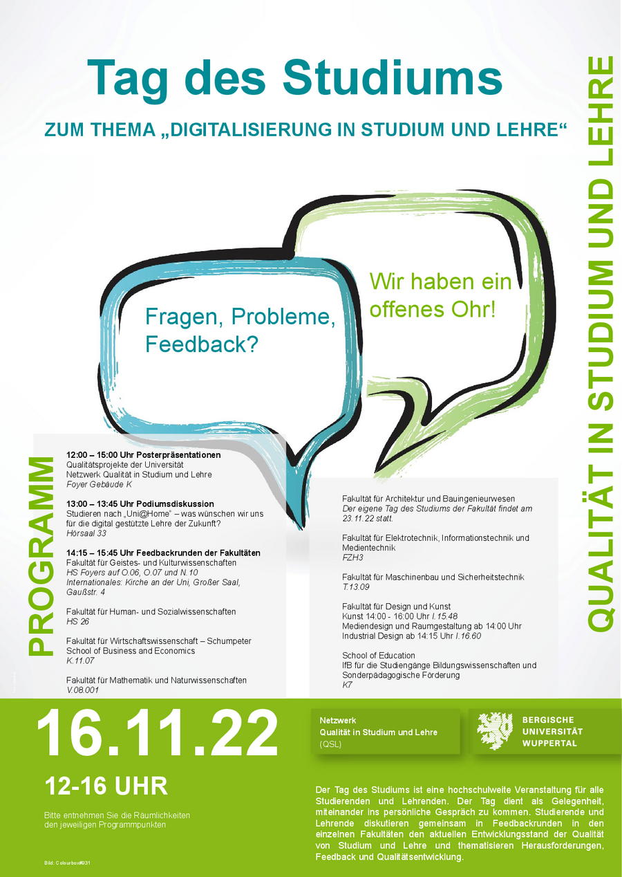 Poster zum Tag des Studiums