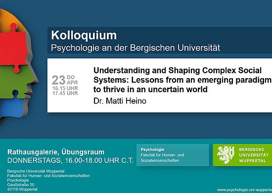 Ankündigung des Talks von Dr. Matti Heino am 23.04.26